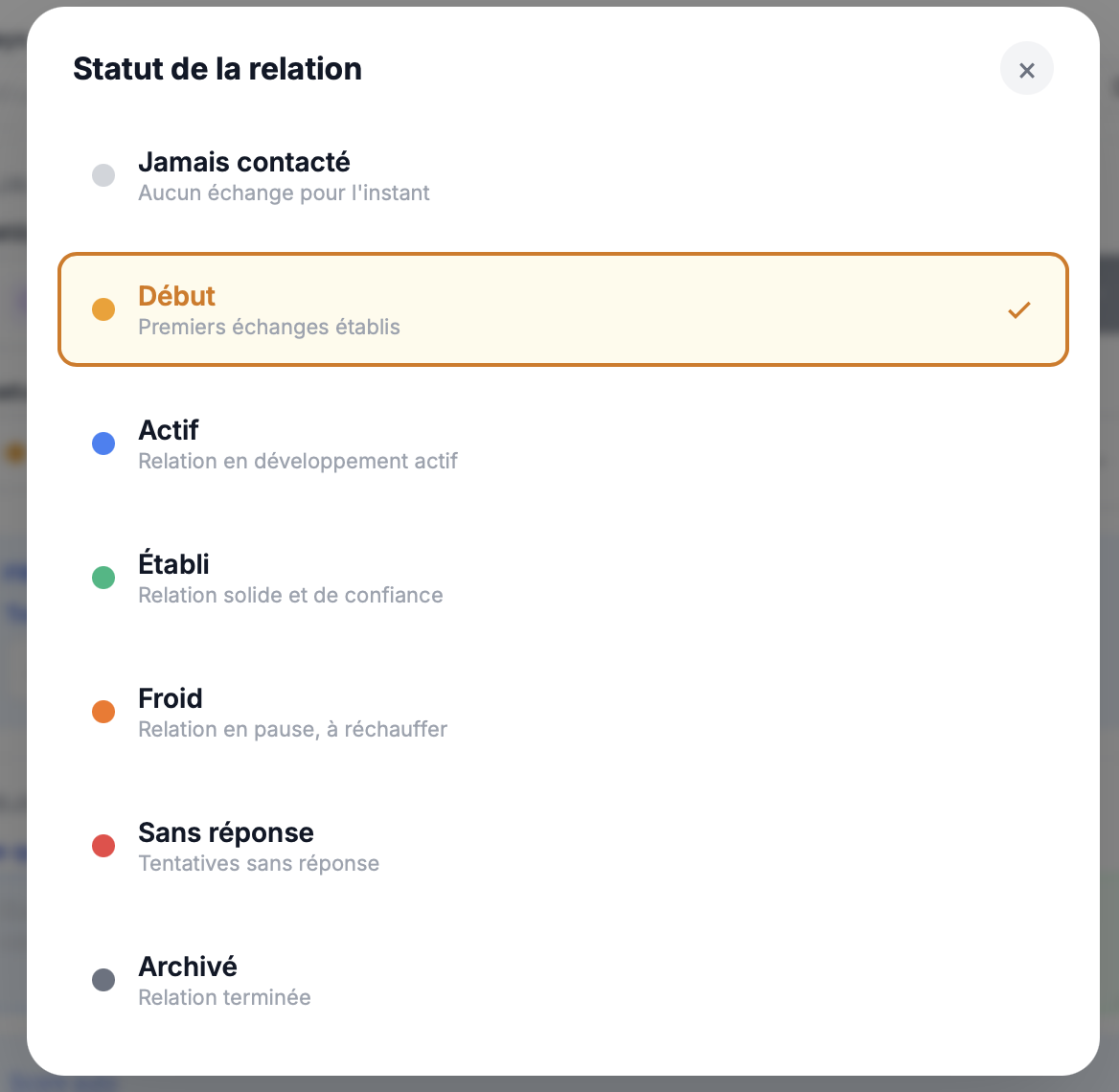Choix du statut